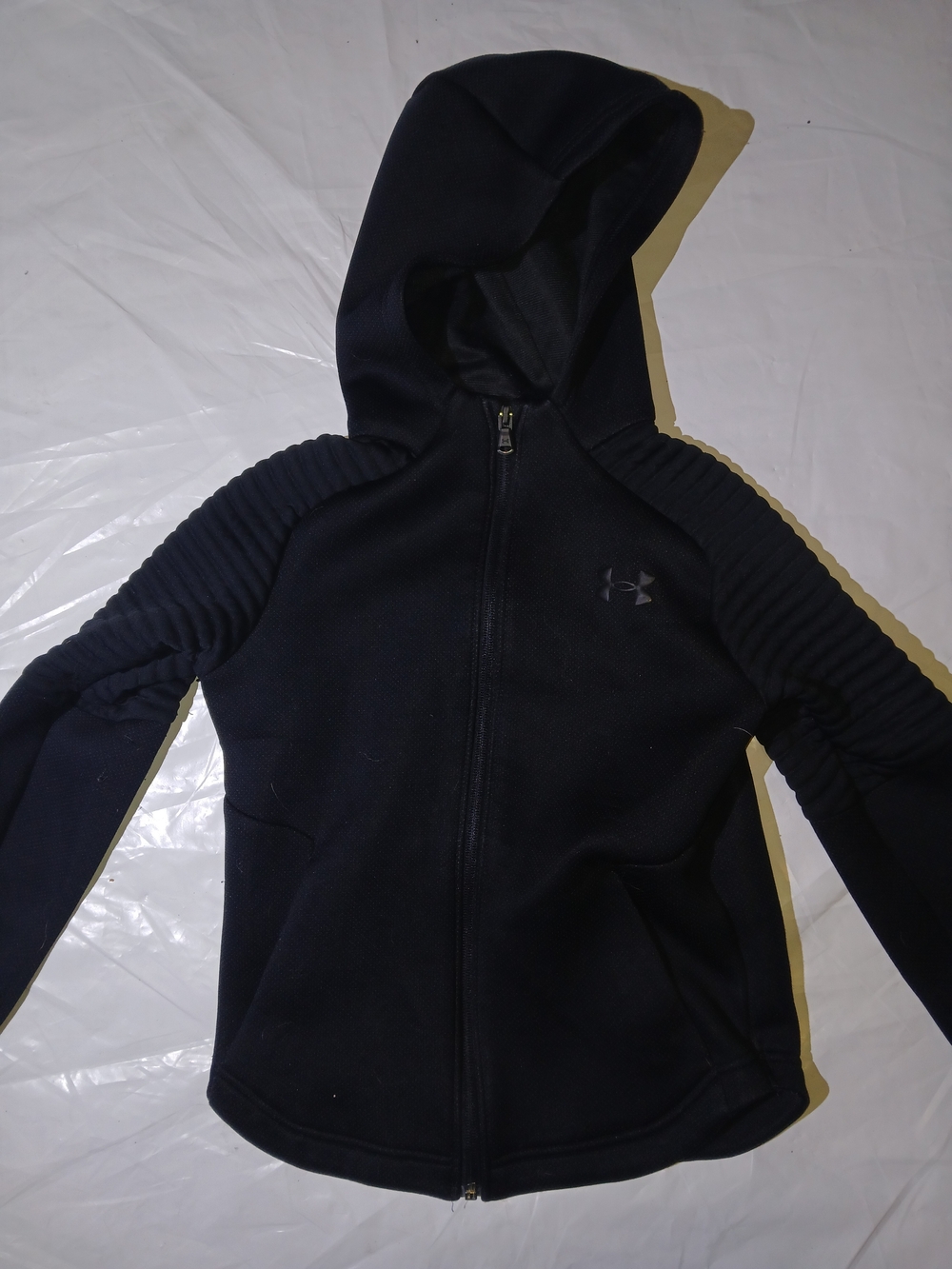 Under Armour Kids Black Zip-up Hoddie| Size S (Boy) | Like New